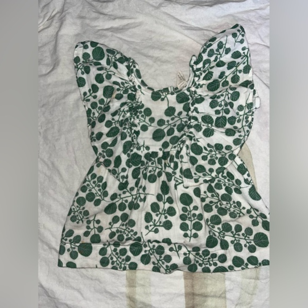 #3 Kate Quinn Ruffled Sleeve Top/Dress 🌵6•12Months